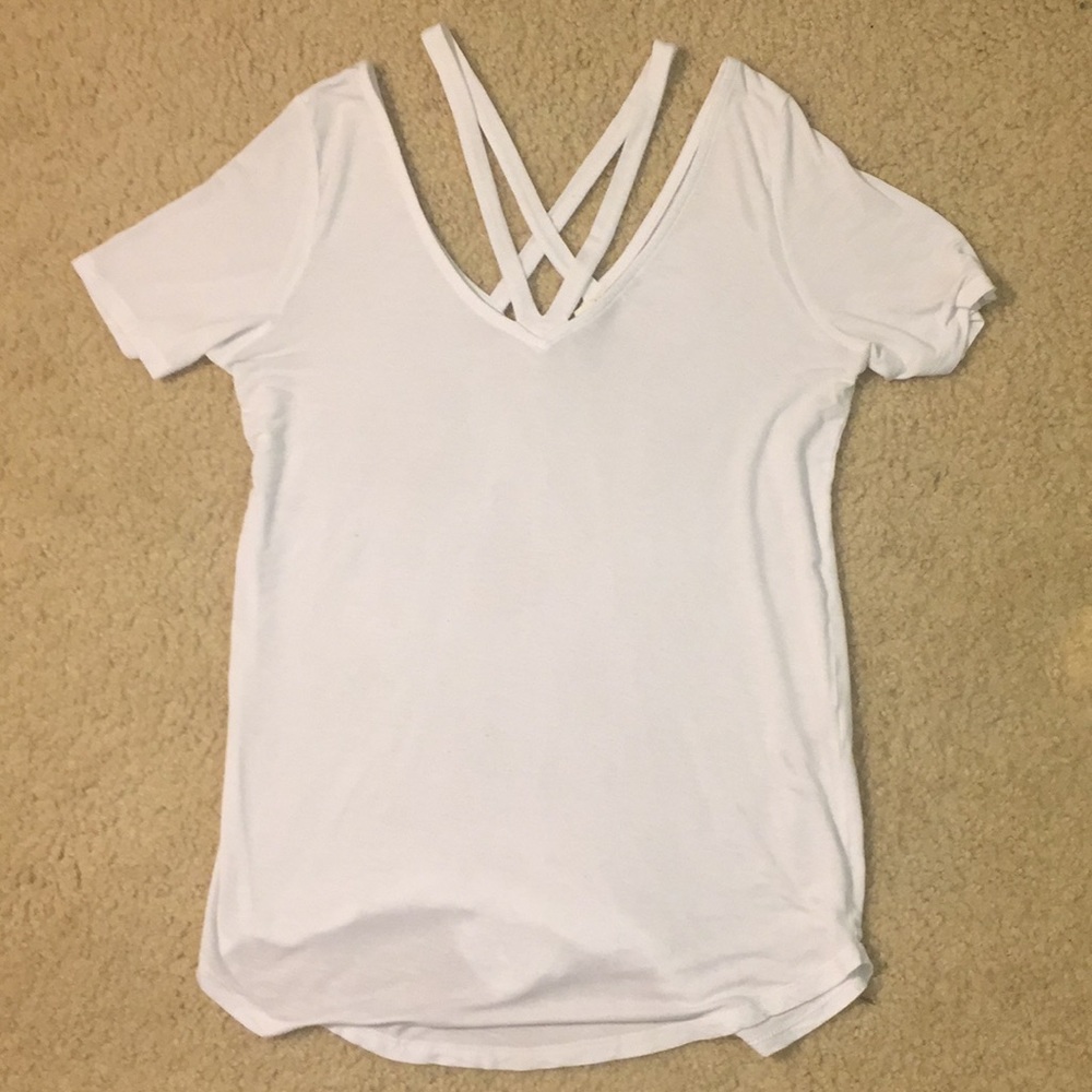 ‼️PRICE DROP‼️GARAGE Cross Strap V-neck Shirt